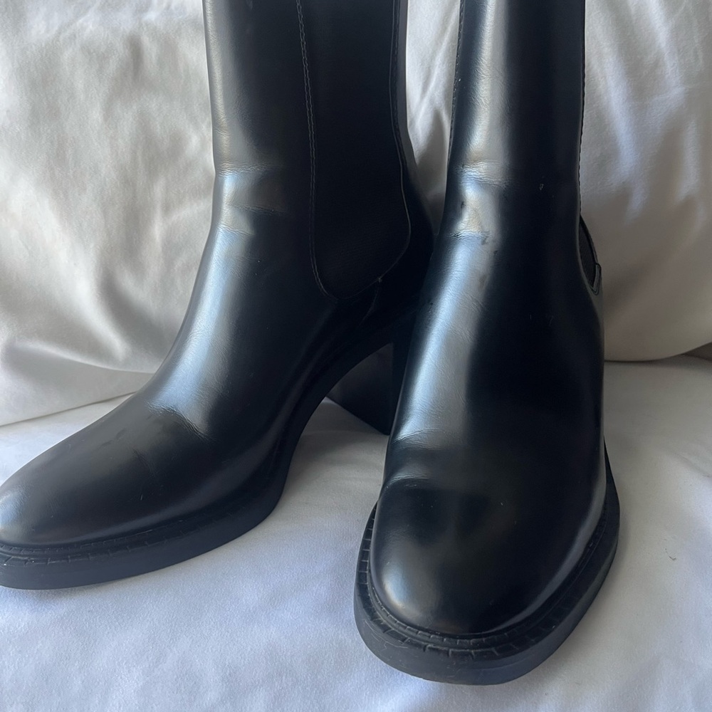 Zara Black Leather Boots